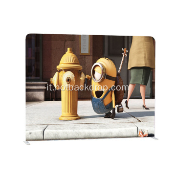 Minions Alluminio Frame di fondo Display Tensione in tessuto